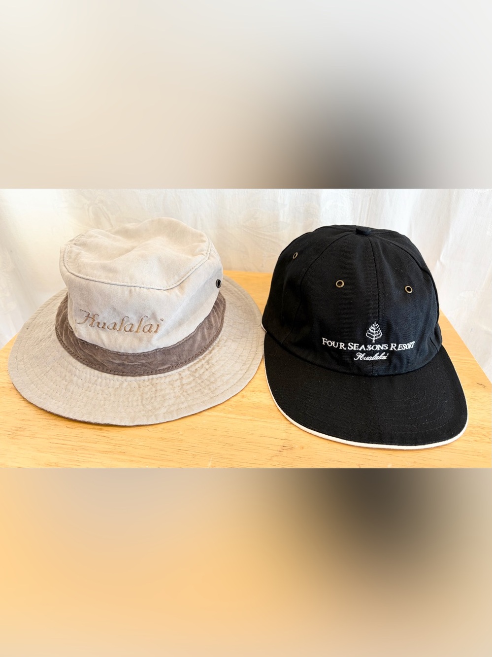 2 Hualalai Four Seasons Resort Bucket Hat & Reversible Cap  Big Island Hawaii